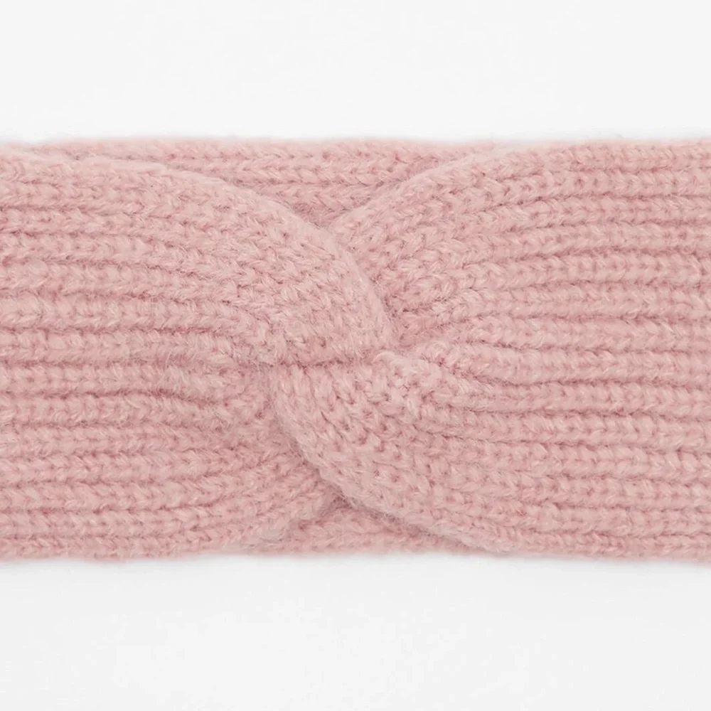 🌹NWT. Zara Creamy Pink Rib Knotted Headband.